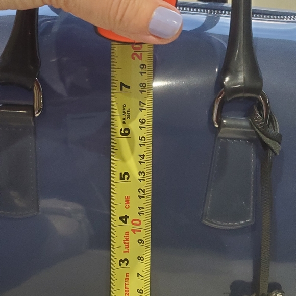 Furla Rubber hand bag with Leather printed base, 30×20cm. - Picture 8 of 9